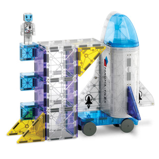 Magna-Tiles Space™ 32-Piece Set
Magna-Tiles space shuttle set with colorful pieces on a white background