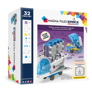 Magna-Tiles Space™ 32-Piece Set
Magna-Tiles Space microMAGS toy set packaging with colorful design and text.