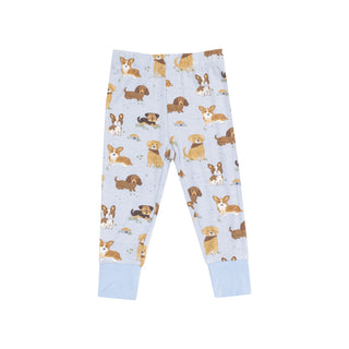 Angel Dear Short Sleeve Loungewear Set - Best Friend Dogs Blue
