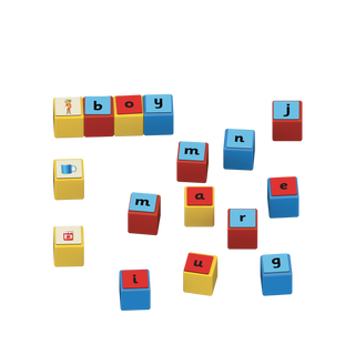 Geomag, Geomag Magicube Word Recycled 79 pcs - Basically Bows & Bowties