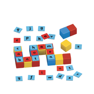 Geomag, Geomag Magicube Word Recycled 79 pcs - Basically Bows & Bowties