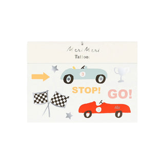 Meri Meri Race Cars Tattoos
