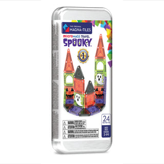 Magna-Tiles microMAGS Spooky 24-Piece Travel Set
Magna-Tiles Spooky Halloween set packaging on a white background