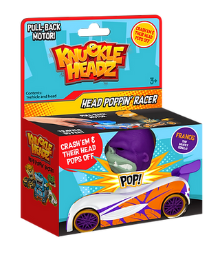 SD Toys Knuckle-Headz Racer: Gorilla (BLUE)