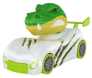 SD Toys Knuckle Headz Head Poppin Racers featuring Shark and Dinosaur characters in colorful toy designs.