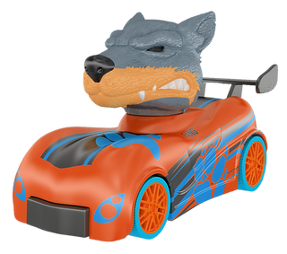 SD Toys Knuckle Headz Head Poppin Racers featuring Saber Tooth and Wolf characters, colorful toy figures with dynamic designs