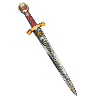 Liontouch Sword - Prince Lionheart
Decorative sword with a red and gold handle on a white background