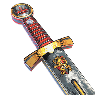 Liontouch Sword - Prince Lionheart
Decorative sword with red and gold handle on a white background