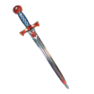Liontouch Sword - Amber Dragon Knight
Decorative sword with a red, white, and blue handle on a white background