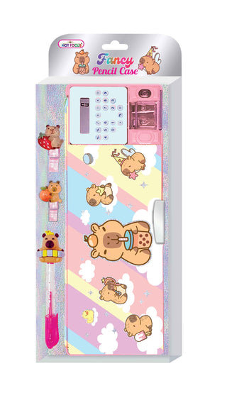 Hot Focus Cutie Fun Multi-Function Pencil Case - Capybara
Pencil case with cartoon bear design on a white background