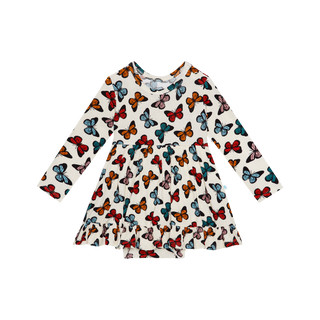 Posh Peanut Larisa L/S Ruffled Bodysuit Dress