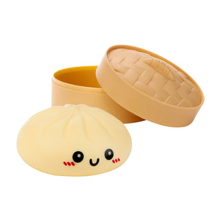 RMS Dumpling Squishy Mystery Bun fidget toy with soft, squishy texture and realistic bun appearance for stress relief and sensory play.