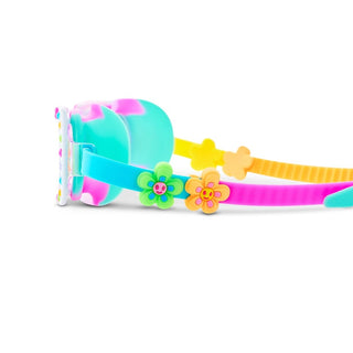 Bling2o Pretty Girl Poppy Flexible Frame Swim Goggle
Colorful children's goggles with floral design on a white background