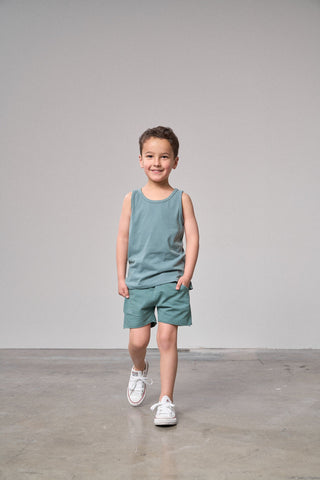 Little Bipsy Raw Edge Harem Short - Teal