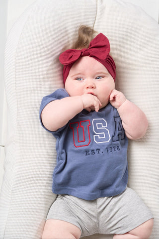 Little Bipsy USA Tee - Navy