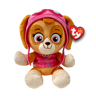 Ty Paw Patrol Beanie Babies - Skye
Plush toy dog with pink helmet and jacket on a white background, featuring a Ty brand tag.