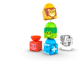 Geomag Magicube Magic Stacking Safari 10pc Set 10pc
