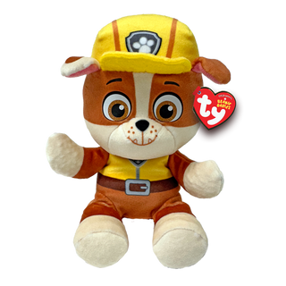 Ty Paw Patrol Beanie Babies - Rubble
Plush toy dog in a yellow fire helmet with a Ty tag on a white background