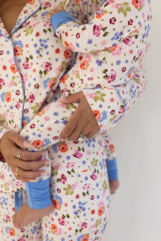 In My Jammers Zipper Romper - Clara Floral