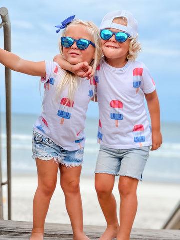 Brokedown Clothing Kid's Patriotic Popsicle Tee, Brokedown Clothing, 4th of July, 4th of July Shirt, Brokedown Clothing, Brokedown Clothing Kid's Popsicle Tee, Brokedown Clothing Popsicle Tee