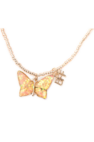 Great Pretenders BFF Butterfly Share & Tear Necklaces
Butterfly-shaped pendant on a gold chain against a white background
