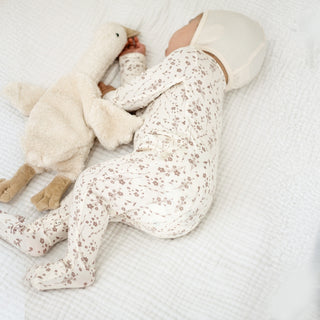 Gunamuna Convertible Romper Footie - Posies