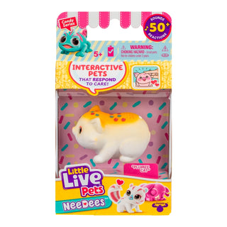 Little Live Pets™ NeeDees™ - Candy Series
Little Live Pets NeeDees packaging with a plush toy and colorful design.