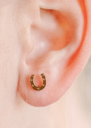 Pierced Co. Lucky You Horseshoe Earrings