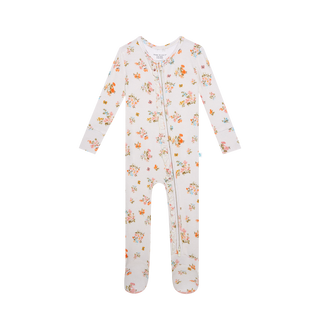 Posh Peanut Clemence Ruffled Zippered Footie