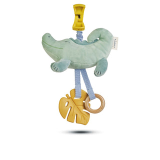 Kalencom Jungle Party Pull Down Rattle - Crocodile