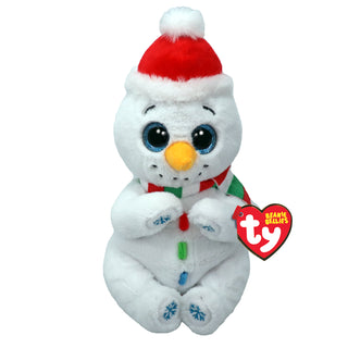 Ty Brrrnard the White Snowman Beanie Bellie
