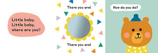 Hachette Baby Faces: Little Bear, Where Are You? Board Book
Children's book page with a mirror, speech bubbles, and a bear character.