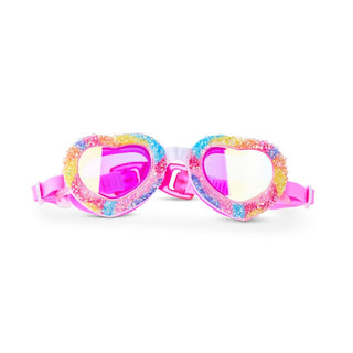 Bling2o Crystal Crush Heart Swim Goggles
Colorful heart-shaped goggles with pink frame on a white background