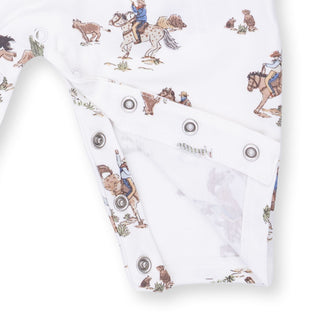 Angel Dear Long Sleeve Cowboy Romper - Horse Wrangler