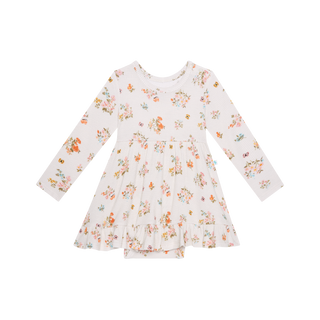 Posh Peanut Clemence L/S Ruffled Bodysuit Dress