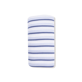 Angel Dear Swaddle Blanket - Vintage Stripe Blue
Striped fabric swatch with blue and white horizontal stripes on a white background