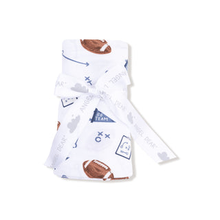 Angel Dear Swaddle Blanket - Touchdown Time Navy