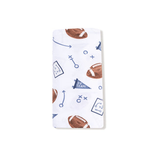 Angel Dear Swaddle Blanket - Touchdown Time Navy