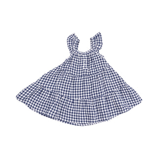 Angel Dear Muslin Twirly Sundress - Navy Gingham