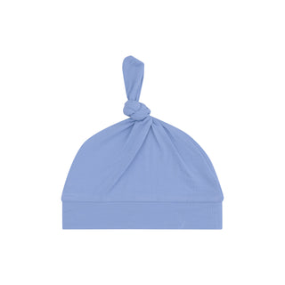 Angel Dear Solid Knotted Hat - Country Blue