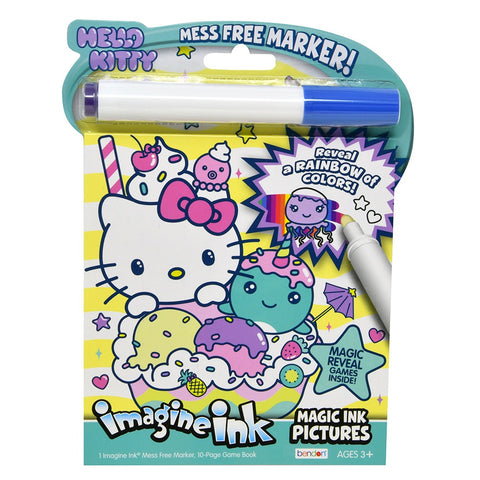 Hello Kitty Magic Ink Pictures & Game Book with Mess Free Marker