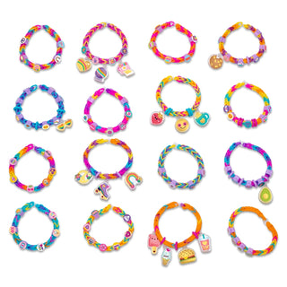 Rainbow Loom Sweet Dreams Set
Set of colorful bracelets with various charms on a white background