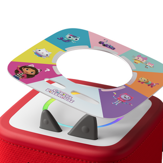 Tonieplay Gabby's Dollhouse: Gabby's Cat-tastic Scavenger Hunt Game
Children's toy with colorful top and red base featuring cartoon characters.