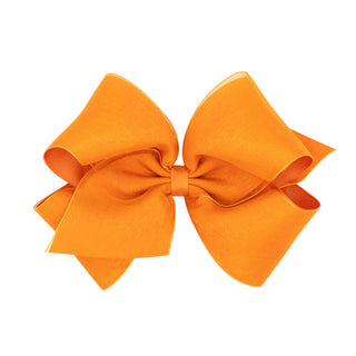 Medium grosgrain bow hair clip by Wee Ones featuring a stylish overlay design on a secure clip.
