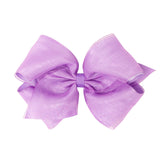 Medium Overlay Grosgrain Bow on Clippie (55+ Colors), Wee Ones, cf-size-antique-white, cf-size-aqua, cf-size-black, cf-size-blue-vapor, cf-size-charcoal, cf-size-coffee, cf-size-colonial-rose