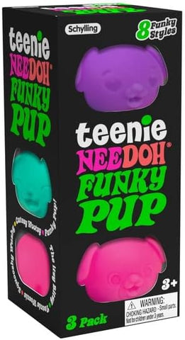 Teenie Nee Doh Funky Pup, Schylling, cf-type-toys, cf-vendor-schylling, EB Boy, EB Boys, EB Girls, Fidget Toy, Figet, Nee Doh, Needoh, Puppy, Schylling, Teenie Needoh, Toys - Basically Bows &