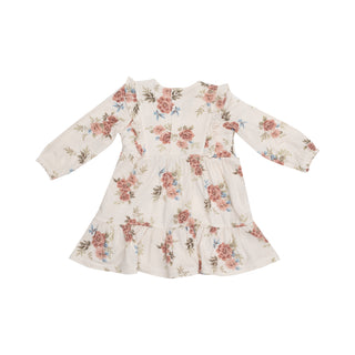 Angel Dear Ruffle Tiered Dress & Ribbed Legging Set - Romantic Roses