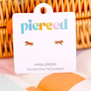 Pierced Co, Pierced Co. Horse Earrings - Basically Bows & Bowties