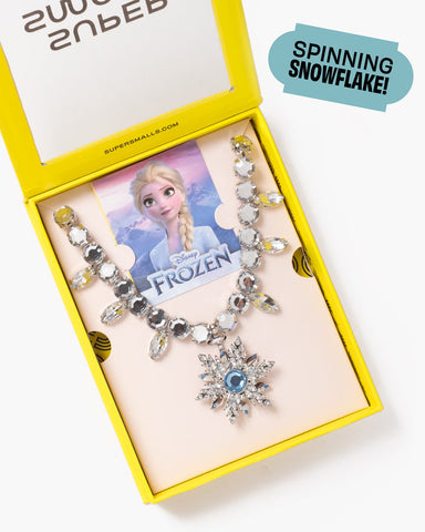 Super Smalls Disney Frozen Elsa Spinning Snowflake Necklace