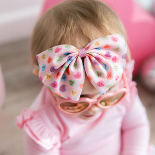 Sweet Wink, Sweet Wink Candy Hearts Valentine's Day Tulle Baby Headband - Basically Bows & Bowties